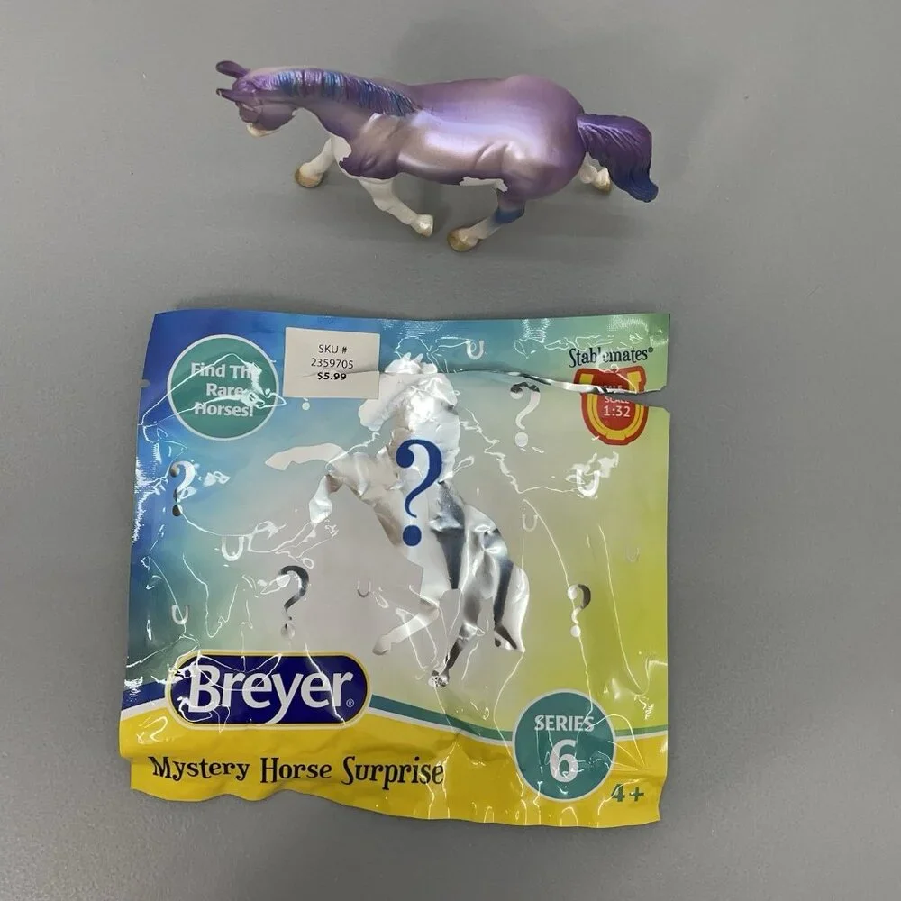 Breyer‎ Stablemates Series 6 Ultra Rare 2024 Chase Mystery Horse Surprise Purple